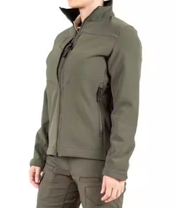 Chaqueta de Motocicleta Impermeable y Transpirable para Mujer, Chaqueta Softshell Cortavientos, Cálida, con Cierre, para Uso Casual en Exteriores, Otoño e Invierno, con Logotipo, de Algodón - Product Image 4