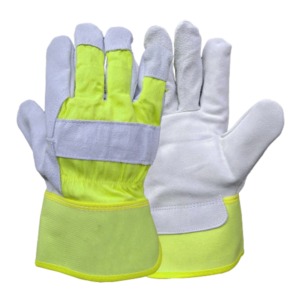 Guantes de Trabajo de Cuero para Rigging, Guantes de Seguridad para Manipulación, Duraderos, de Piel de Vaca, Ligeros, Ecológicos, Resistentes al Frío - Product Image 3