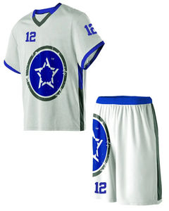 Tenue de lacrosse personnalisée 2025, vêtements de sport d'équipe, maillot de lacrosse, shorts, maillots réversibles imprimés par sublimation, haute qualité 100% - Product Image 3
