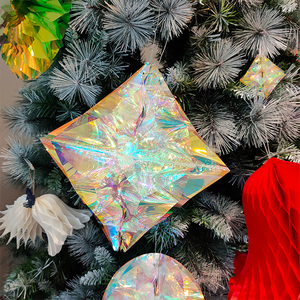 คริสตัล K9รูปเพชรงานตกแต่งสีรุ้งแบบแบนราบสำหรับงานแต่งและคริสต์มาสในบ้าน - Product Image 6