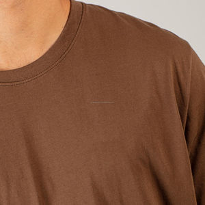 Camiseta de Hombre 100% Algodón, Diseño con Logotipo Personalizado, Cuello Redondo de Calidad, Hombros Caídos, Estilo Urbano, Lisa para Camiseta de Hombre - Product Image 5