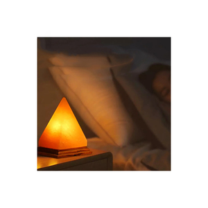 Lámpara de Sal Rosa del Himalaya Natural, Cristal de Roca, Luz Nocturna para Dormitorio, Sala de Estar u Oficina, Brillo Cálido, Decorativa, Lámpara de Mesa para el Hogar - Product Image 1