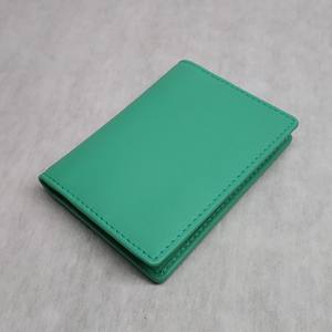 Cartera Delgada de Cuero Genuino para Tarjetas de Identificación, Unisex, Billetera Corta Plegable, Monedero para Mujer, RFID, Compacta, de PVC, para Viajes y Negocios - Product Image 5