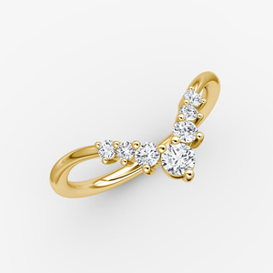 Lab Grown <b>Diamond</b> Round Brilliant Cut Open Floral Cluster <b>Diamond</b> <b>Ring</b> - Product Image 1