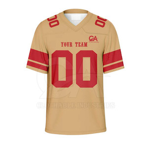 Proveedor de camisetas de fútbol americano de secado rápido, en stock, camisetas de fútbol americano en blanco o con impresión personalizada. - Product Image 1
