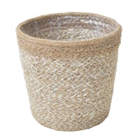 Maceta de Yute Multifuncional Personalizable de Calidad de Exportación, Precio Económico al por Mayor, Color Personalizado, Forma Personalizada, para Jardín, Bangladesh