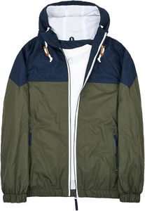 Chaqueta Safari Unisex Azul Marino Cortavientos, Informal, con Bolsillo Frontal, de Poliéster Ligero, para Invierno, Corte Regular, Color Sólido - Product Image 5