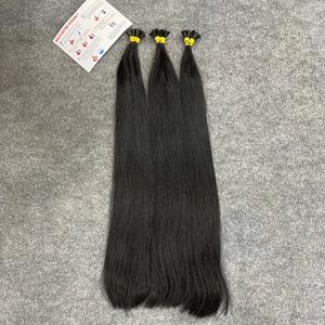 Extensions de cheveux vietnamiennes à pointe plate en kératine, 24 pouces, lisses naturelles, noir intense, haute qualité, prêtes à être expédiées, en stock maintenant. - Product Image 1