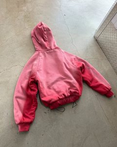Custom Vintage Cropped Zip Hoodie Adjustable Hem Zipper Hoodie Heavyweight Acid Wash Sun Faded Crop Hoodies For Men Women - Product Image 5