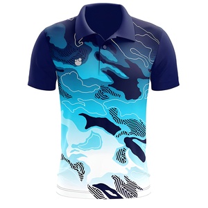 เสื้อโปโลสองสีแบบกำหนดเองสำหรับผู้ชาย เสื้อกอล์ฟลำลองระบายอากาศได้ดี ผ้าคอตตอนผสม สวมใส่สบาย ดีไซน์ทันสมัย - Product Image 3