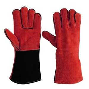 Guantes de Seguridad de Cuero Vacuno, Resistentes al Desgaste, para Protección de Manos en Trabajos Pesados, Bomberos, Barbacoa y Restaurantes - Product Image 4