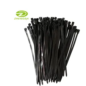 ZD 500 adet/torba Zip bağları naylon kablo bağları özel Logo OEM fabrika toptan 4 inç