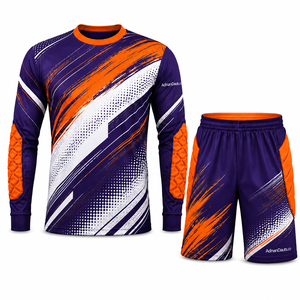 Ensemble d'uniformes de gardien de but personnalisés OEM |   Maillot de gardien de but de football avec short rembourré |   Fabricant en gros d'équipements de gardien de but de football - Product Image 6