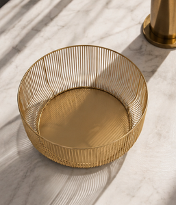 Bol décoratif moderne en fil de fer texturé, objet de décoration pour bibliothèque et bureau, vente en gros - Product Image 3