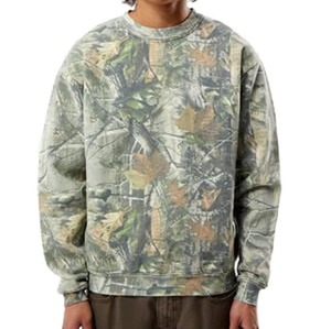 เสื้อสเวตเชิ้ตผู้ชายลายพราง คอกลม ทรงปกติ แขนยาว สวมใส่สบายๆ สำหรับกิจกรรมกลางแจ้ง ผลิตจากผ้าฝ้ายโพลีเอสเตอร์ 100% เฟรนช์เทอร์รี่ - Product Image 5