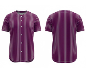 Maillot de baseball personnalisé, sublimation intégrale, vêtements d'équipe |   Kit de baseball d'équipe avec logo et numéros personnalisés |   Polyester respirant - Product Image 4