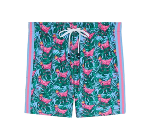 Pantalones Cortos de Malla para Hombre, Cintura Elástica, Transpirables, con Logotipo Estampado en la Parte Delantera, Estilo Deportivo Informal, Sublimados - Product Image 4