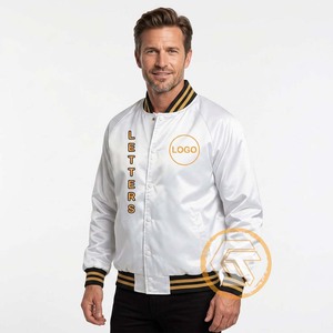 GREEK TREASURES for | Phi Satin Embroidered Quilted Autumn Varsity Jacket Fraternity High Quality Breathable Stand Collar Men - Product Image 2