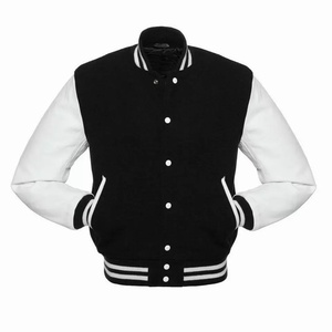 Mens <b>leather</b> varsity <b>jackets</b> with competitive wholesale pricing and custom branding options for retailers and bulk buyers - Product Image 2