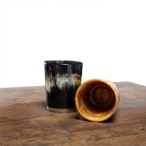 REHMAN CRAFT Verre artisanal en corne de buffle écologique pour la décoration d'Halloween et de Noël - Product Image 3