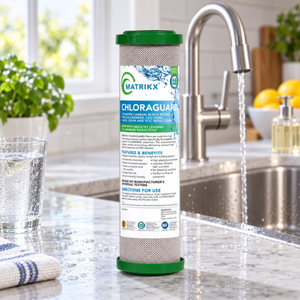 Filtre à eau au charbon actif, réduction des composés organiques volatils, certification NSF 42, qualité supérieure - Product Image 1