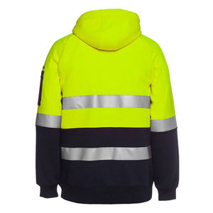 Sweat à capuche pour homme, haute visibilité, classe 1 ANSI, imperméable, doublure polaire, logo personnalisé, manches longues, vêtements de travail - Product Image 6