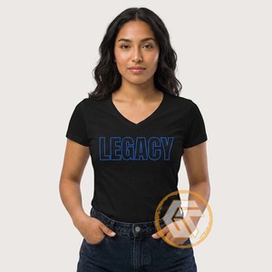 เสื้อยืดสตรี Zeta Phi Beta Sorority ลายปักแบบสั้น คอวี ผ้าฝ้าย 100% ระบายอากาศได้ดี คุณภาพสูง สไตล์ลำลอง จาก GREEK TREASURES - Product Image 1