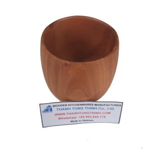 Thanh Tung Thinh Wooden <b>Mugs</b> Set Tray Handmade Solid Wood Traditional Style Dishwasher Microwave Safe <b>Gift</b> <b>Box</b> Packaging Made - Product Image 4