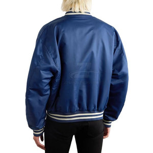New Design Custom Collar <b>Leather</b> Bomber <b>Jacket</b> For Men High Quality Best Selling <b>Long</b> Sleeve Winter <b>Jacket</b> - Product Image 3