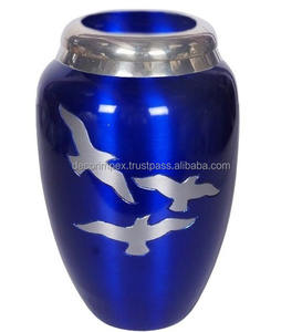 Venta caliente con precio razonable Artesanías Urna metal Suministros funerarios Venta al por mayor Urna de metal Fabricante de cremación de India - Product Image 6