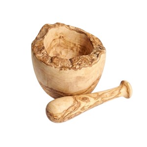 Natural Wooden Mortar <b>and</b> Pestle <b>Set</b> for Kitchen Wood <b>Spice</b> Grinder Traditional Okhli Imam Dasta Kharal Khalbatta Musal Tool - Product Image 2