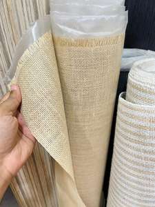 ผ้ากระสอบป่านเคลือบลามิเนต ผ้าปอกระเจา ผ้าฮีเซียน สีปรับแต่งได้ วัสดุคุณภาพดีที่สุดในราคาที่เหมาะสม ลายเรียบ - Product Image 2