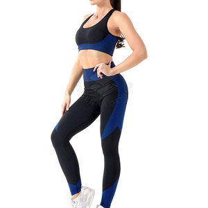 Ensemble de yoga confortable et respirant avec logo frontal, soutien-gorge de sport doux et leggings souples – Tenue de sport 2 pièces pour les entraînements de fitness - Product Image 5