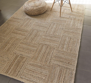 Rugsmore Rugs Collection-Natural jute Cross Area Rug, Jute <b>Carpet</b> By Nhat Minh Wholesale, Handicraft In Vietnam - Product Image 3