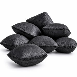 Briquetas de Carbón de Cáscara de Coco Negro Cocotronics para Barbacoa, Sin Humo, de Larga Duración, Alto Valor Calorífico, Contenido de Ceniza del 10-25% - Product Image 1