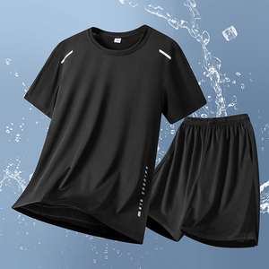 Nouveau T-shirt de sport pour homme à séchage rapide, léger, imprimé, écologique, respirant, à manches courtes, pour la gym - Product Image 1