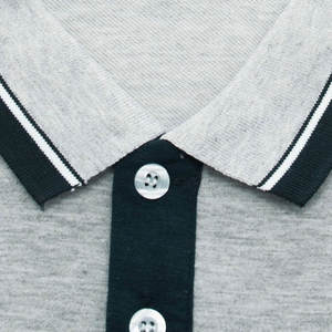 Chemise Homme en Jersey 100% Coton de Haute Qualité, Tricotée Unie, Broderie, Séchage Rapide, Manches Courtes, Boutons, Logo Personnalisé sur le Devant, 200g - Product Image 3