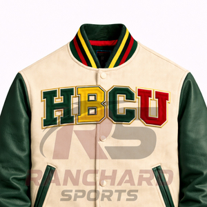 Chaqueta ligera para hombre estilo HBCU, cómoda y personalizada, chaqueta universitaria, chaqueta de colegio, chaqueta varsity hecha a medida. - Product Image 2