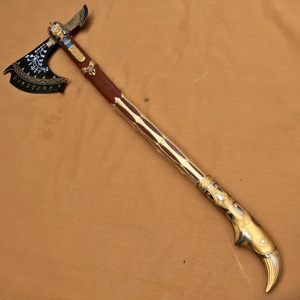ขายตรงจากโรงงาน ขวานเหล็กกล้าคาร์บอนคุณภาพสูง งานแฮนด์เมด รุ่น God War Leviathan ขวานอเนกประสงค์สำหรับตั้งแคมป์ ราคาสุดคุ้ม - Product Image 4