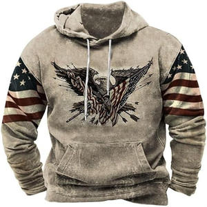 <b>Dropshipping</b> Winter Oversized Solid Digital Anti-Pilling Fleece Polyester/Cotton Hooded Sweatshirts Men Fashionable Vintage - Product Image 6