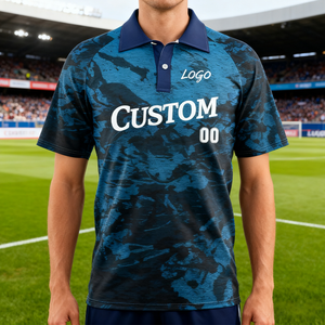 Polo personnalisé pour homme à manches courtes, maillot de baseball, séchage rapide, anti-plis, uniforme d'équipe, OEM - Product Image 3