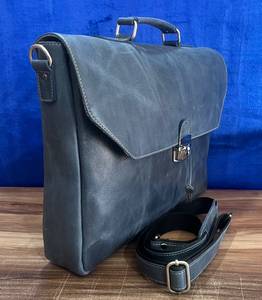 Bolso Mensajero de Cuero Vintage, Gran Capacidad, Cierre de Cremallera Resistente, para Todas las Temporadas, Uso Profesional, Estilo Masculino - Product Image 2