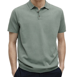 Camiseta de Algodón Tejido para Hombre, Estilo Clásico, Diseño Moderno y Minimalista, Secado Rápido, para Usar en Todas las Temporadas - Product Image 1