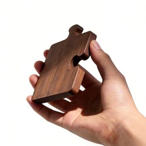 Posavasos de Madera con Forma de Rompecabezas, Posavasos de Madera Natural para Bebidas, Aislantes, Resistentes al Calor, Protectores de Mesa para Tazas de Café - Product Image 3