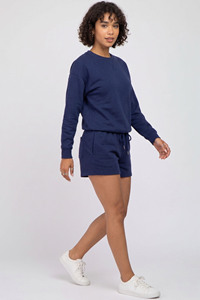 Women Fleece Shorts Set / Ladies Sweatshirt Jogger Sweat Short Two Piece Loose Fit Sweat Shorts Set Women - Product Image 4
