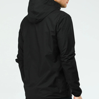 VANEK INTERNATIONAL Veste de course ample à capuche en polaire pour homme, color-block printanier, éco-responsable, imperméable et coupe-vent avec fermeture éclair frontale