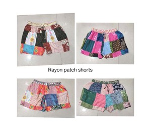 Hot Selling Women Cotton Patch Shorts Print Boho Shorts GC-AP-873 Rayon Print <b>Beach</b> Wear Bohemian Style GC-AP-873 - Product Image 1