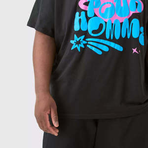 Camiseta 100% Algodón Transpirable, Corte Holgado, Informal, para Hombre, con Diseño Gráfico, Fabricante OEM - Product Image 3