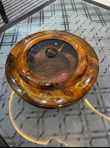 Grand bol en bois pour fruits secs et noix, fait main, en bois massif, pour servir des collations, des bonbons et des fruits, pour la maison, la cuisine, la table à manger - Product Image 3