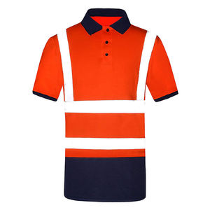 เสื้อโปโลทำงานแบบสะท้อนแสงสำหรับฤดูหนาว Hi Vis ผลิตจากโพลีเอสเตอร์ 100% พร้อมแถบสะท้อนแสงเพื่อความปลอดภัยในการทำงาน - Product Image 1